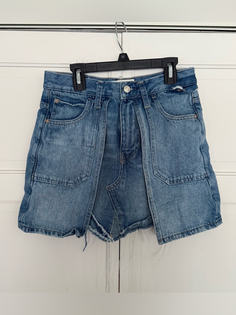 We The Free Free People Bare With Me Denim Mini skirt size 25